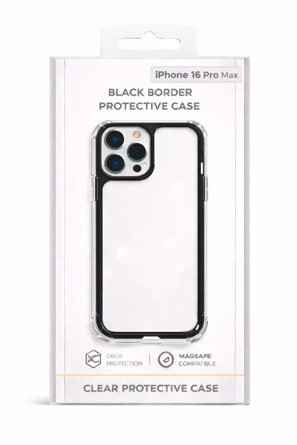 Black Border Protective Case For iPhone 16 Pro Max