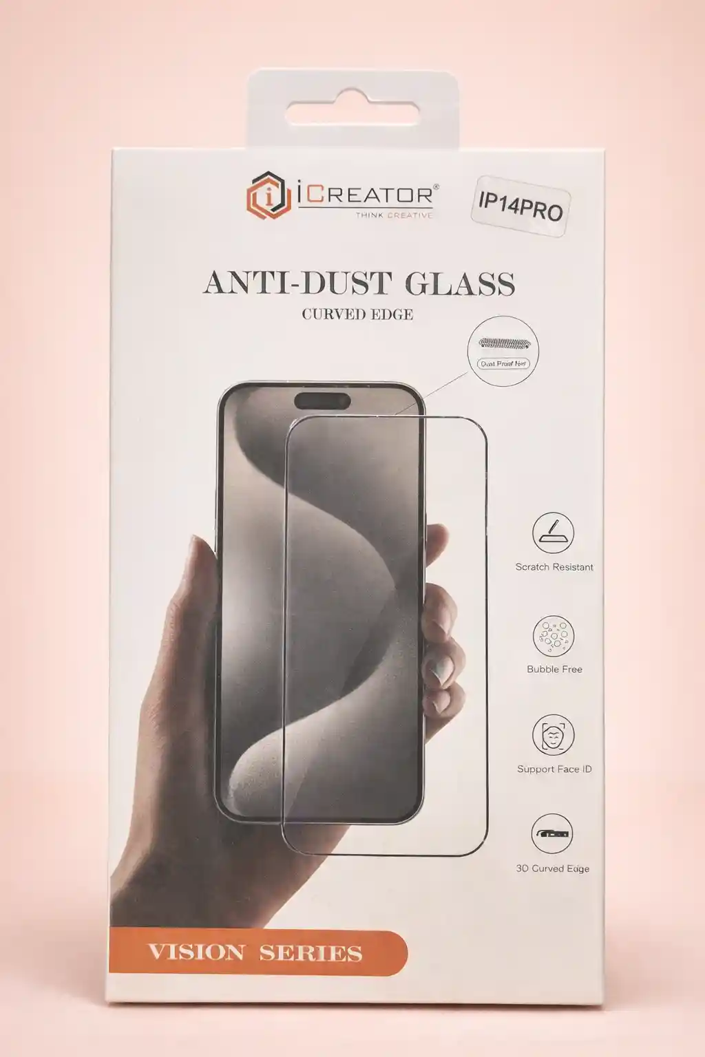 iCreator Anti Dust Glass For iPhone 14 Pro