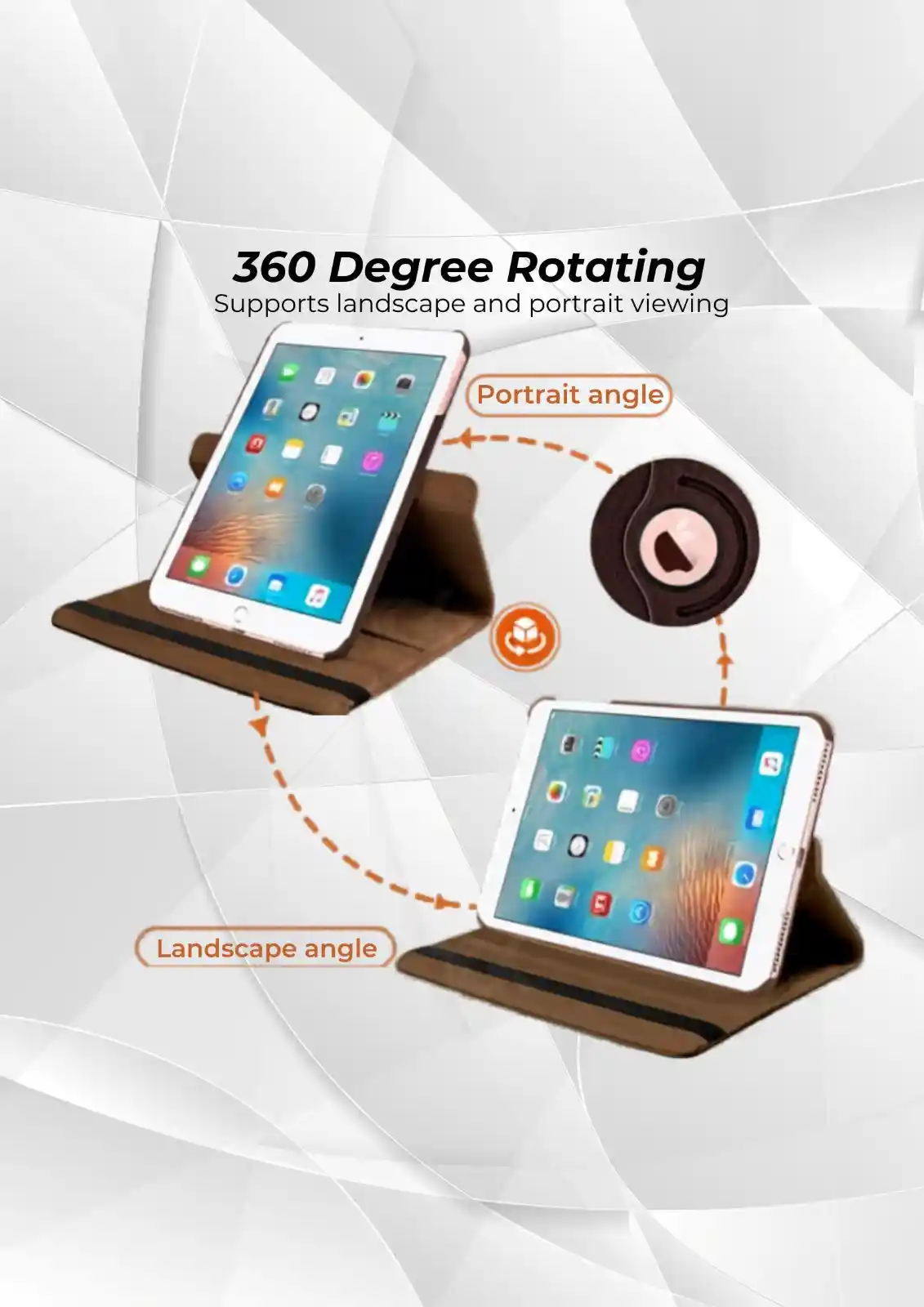 360° Rotating Leather Case for Apple iPad (All Models)