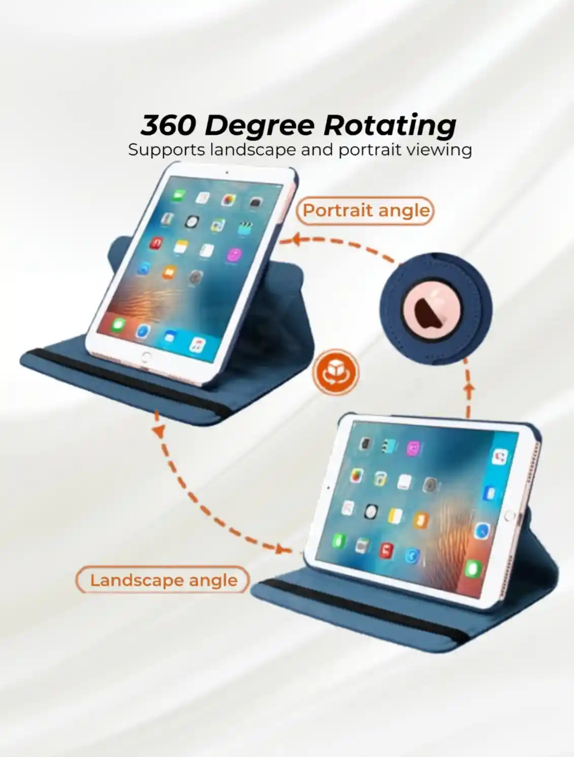 360° Rotating Leather Case for Apple iPad (All Models)