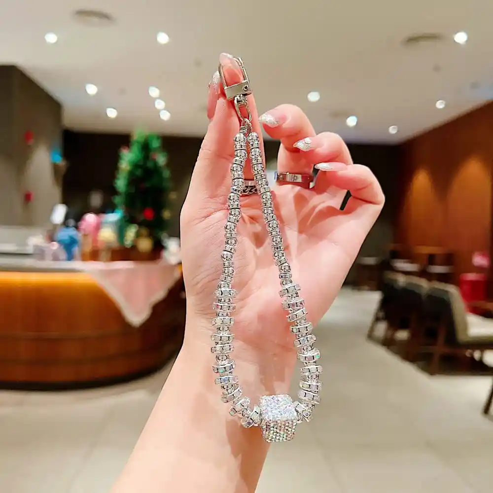 Premium Phone charm White