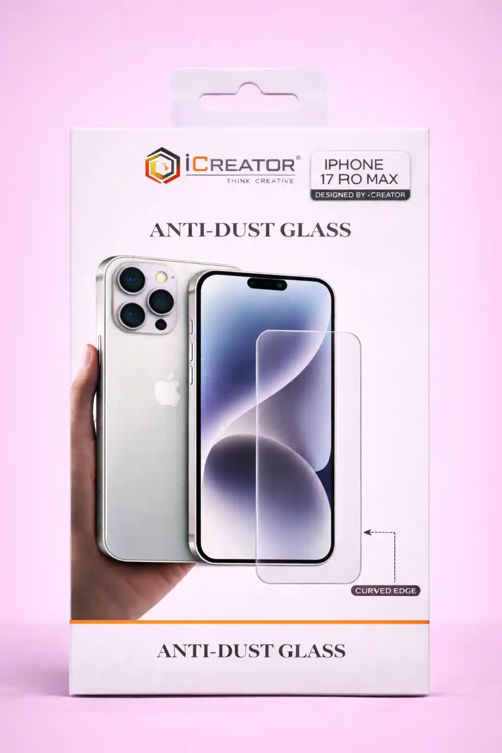 iCREATOR Anti-Dust Glass iPhone 17 Pro Max